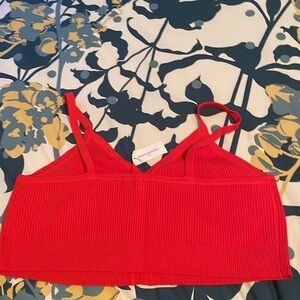 Red sweater cami